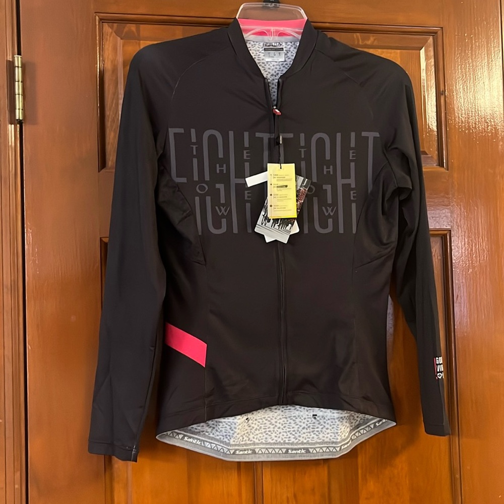 Santic Size Small Zip up Bicycling Jacket